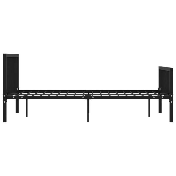 vidaXL Bed Frame Black Metal 160x200 cm