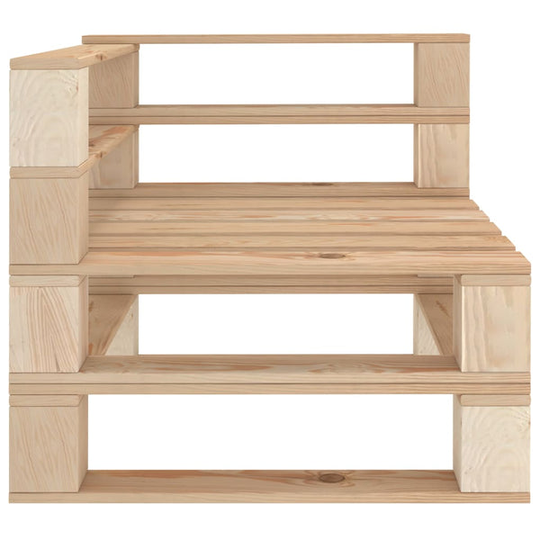 vidaXL 2-Seater Wooden Garden Pallet Sofa
