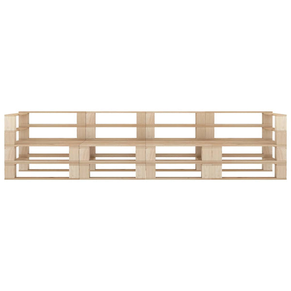 vidaXL Garden Pallet Sofa 4-Seater Wood