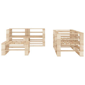 vidaXL 5-piece pallet wood garden lounge set