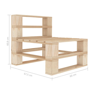 vidaXL 6-Piece Pallet Garden Lounge Set Wood