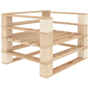vidaXL 7-piece Pallet Garden Lounge Set Wood