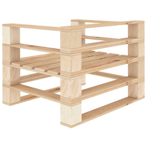 vidaXL 7-piece Pallet Garden Lounge Set Wood
