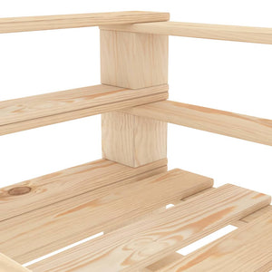 vidaXL 7-piece Pallet Garden Lounge Set Wood