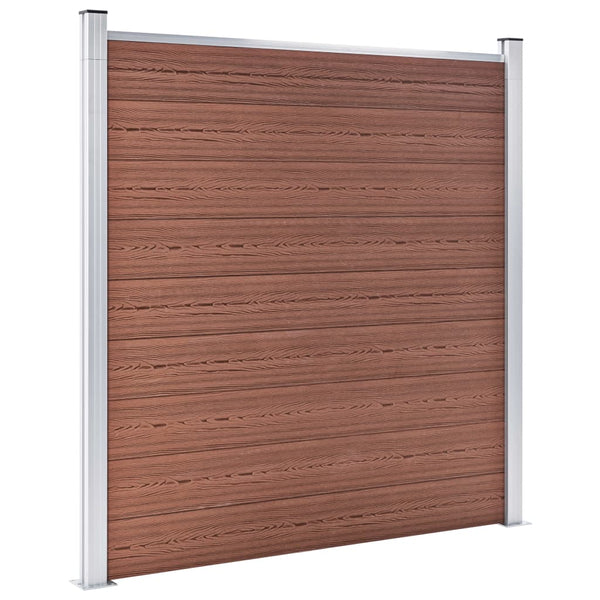 vidaXL WPC Garden Fence 872x186 cm Brown