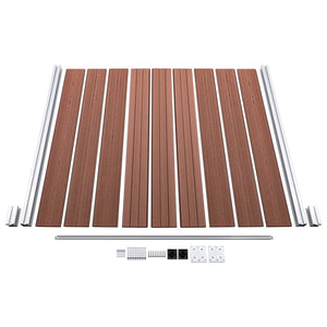 vidaXL WPC Garden Fence 872x186 cm Brown