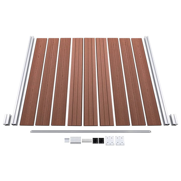 vidaXL WPC Garden Fence 1218x186 cm Brown