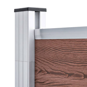 vidaXL Garden Fence WPC 1564x186 cm Brown