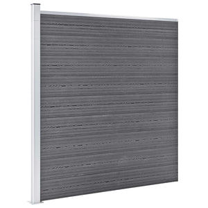 vidaXL Garden Fence WPC 872x186 cm Grey