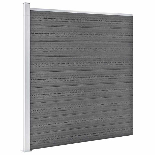 vidaXL Garden Fence WPC 1218x186 cm Grey