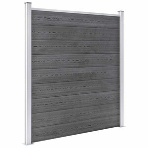 vidaXL Garden Fence WPC 1218x186 cm Grey