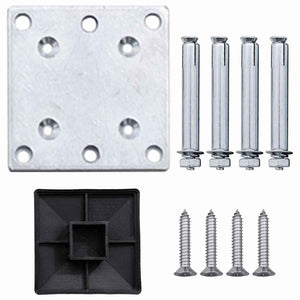 vidaXL WPC Fence Set 3 Squares + 1 Slant 619x186 cm Grey