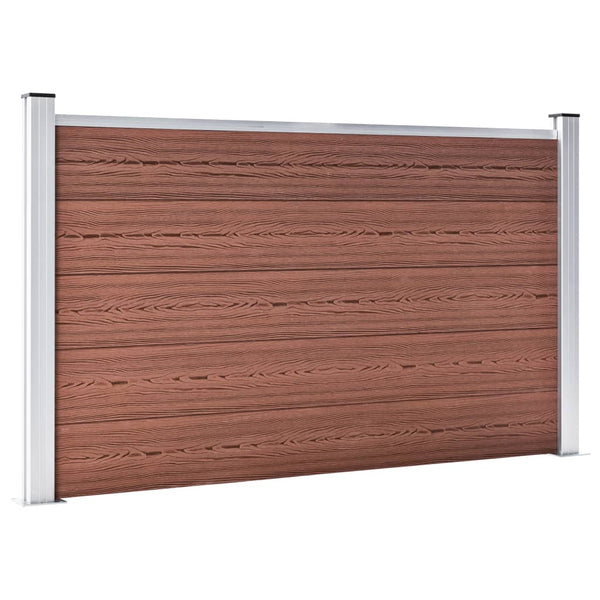 vidaXL WPC Garden Fence 699x106 cm Brown