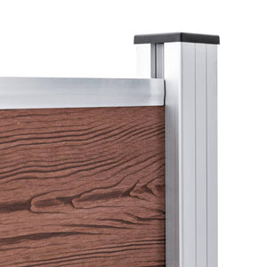 vidaXL WPC Garden Fence 699x106 cm Brown