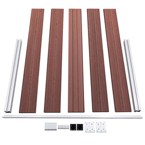 vidaXL WPC Garden Fence 699x106 cm Brown