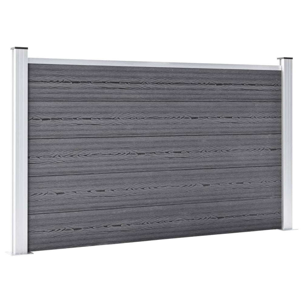vidaXL WPC Garden Fence 526x106 cm Grey