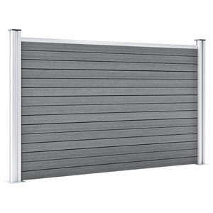 vidaXL Garden Fence WPC 872x106 cm Grey