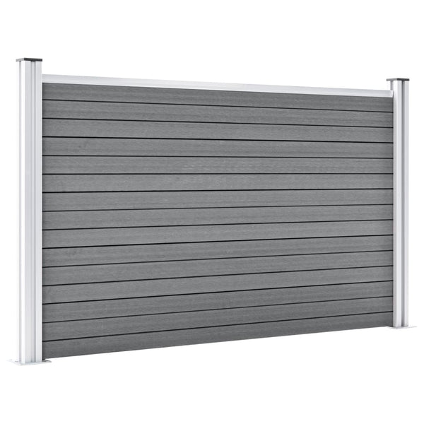 vidaXL Garden Fence WPC 872x106 cm Grey