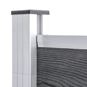 vidaXL Garden Fence WPC 872x106 cm Grey