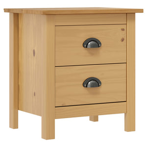 vidaXL Bedside Table Hill 46x35x49.5 cm Solid Pine Wood