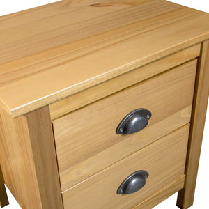 vidaXL Bedside Table Hill 46x35x49.5 cm Solid Pine Wood