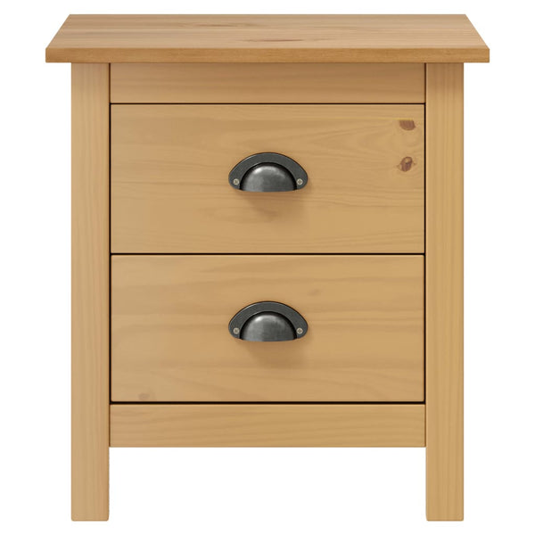 vidaXL Bedside Tables Hill 2 pcs. 46x35x49.5 cm Solid Pine Wood