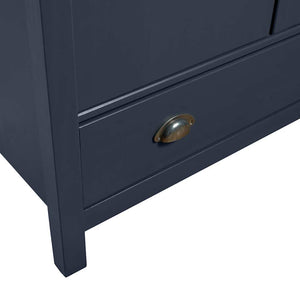 vidaXL 2-Door Wardrobe Hill Grey 89x50x170 cm Pinewood