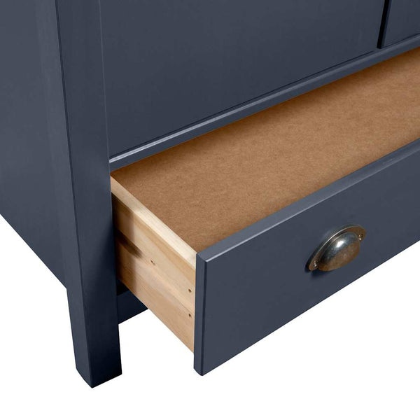 vidaXL 2-Door Wardrobe Hill Grey 89x50x170 cm Pinewood