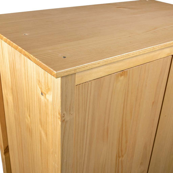 vidaXL Wardrobe with 3 Doors Hill 127x50x170cm Solid Pine Wood