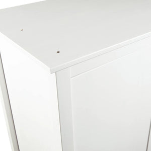 vidaXL Wardrobe with 3 Doors Hill White 127x50x170 cm Pinewood