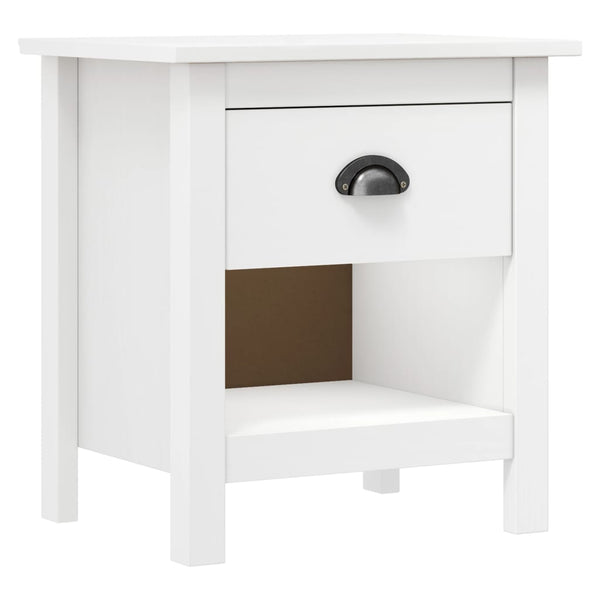 vidaXL Bedside Cabinets 2 pcs. Hill 46x35x49.5 cm Solid Pine Wood