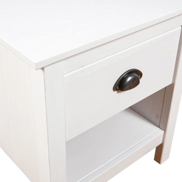 vidaXL Bedside Cabinets 2 pcs. Hill 46x35x49.5 cm Solid Pine Wood