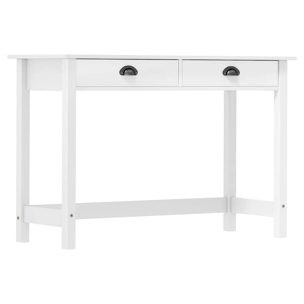 vidaXL Hill Console Table with 2 Drawers 110x45x74 cm Pine Wood