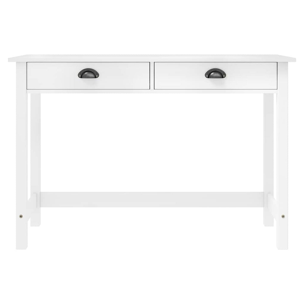 vidaXL Hill Console Table with 2 Drawers 110x45x74 cm Pine Wood