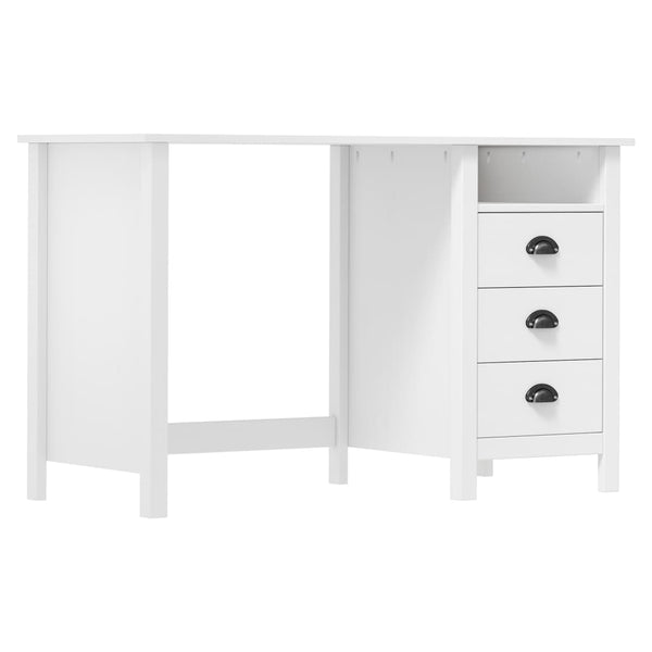 vidaXL Desk Hill with 3 Drawers 120x50x74 cm Pinewood