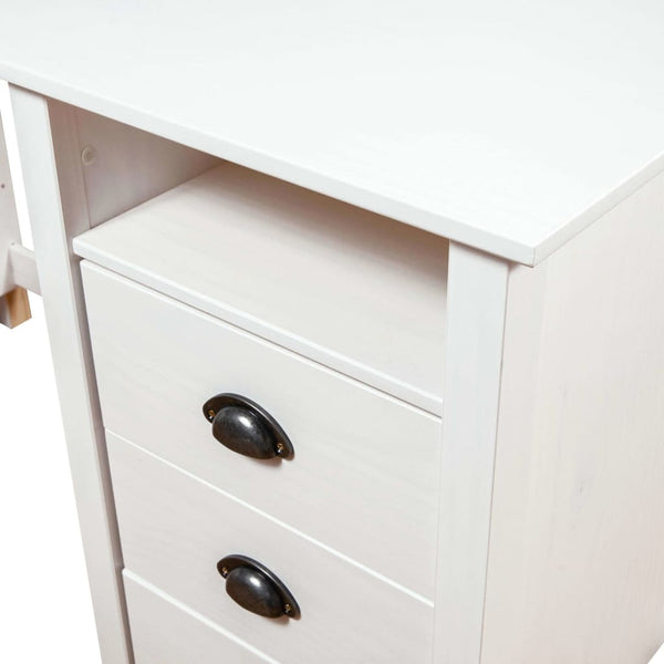 vidaXL Desk Hill with 3 Drawers 120x50x74 cm Pinewood