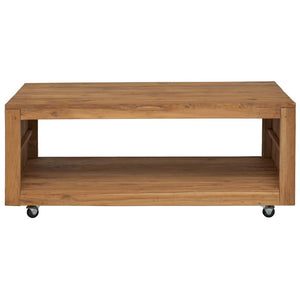 vidaXL Coffee Table 110x60x40 cm Solid Teak Wood