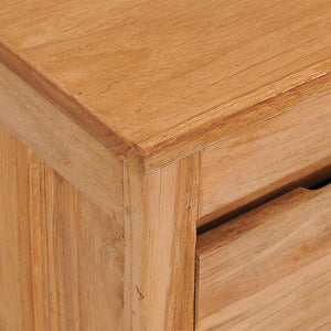 vidaXL TV Cabinet 100x30x35 cm Solid Teak Wood