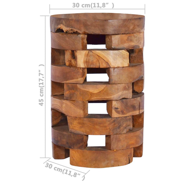 vidaXL Nightstand 30x30x45 cm Solid Teak Wood