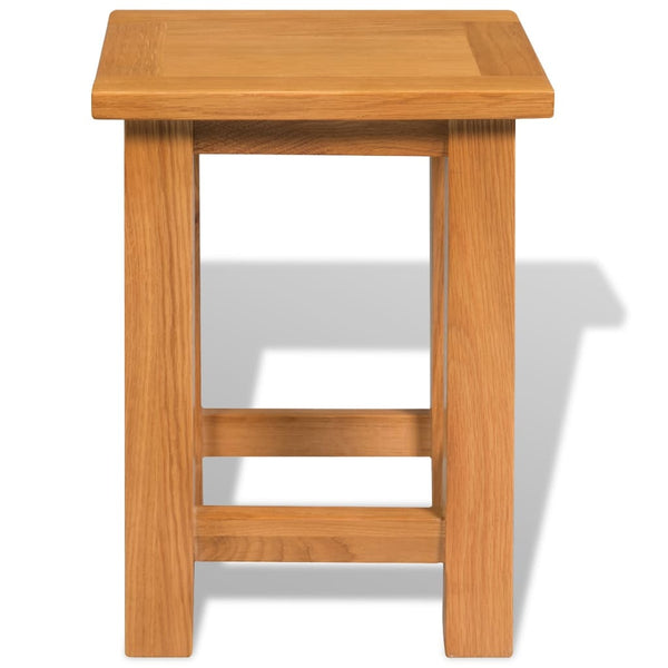 vidaXL Side Tables 2 pcs. 27x24x37 cm Solid Oak Wood