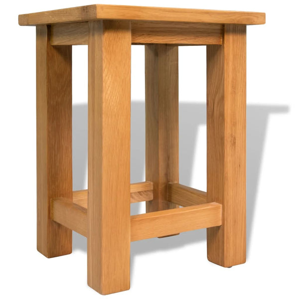 vidaXL Side Tables 2 pcs. 27x24x37 cm Solid Oak Wood