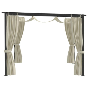 vidaXL Gazebo 4 x 3 m Cream