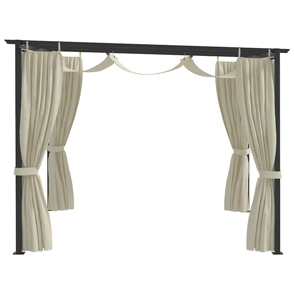 vidaXL Gazebo 4 x 3 m Cream