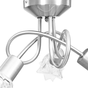 vidaXL Ceiling Light Glass Lampshades for 3 E14 Bulbs