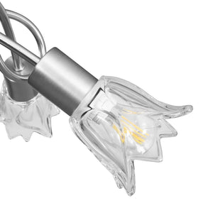 vidaXL Ceiling Light Glass Lampshades for 3 E14 Bulbs