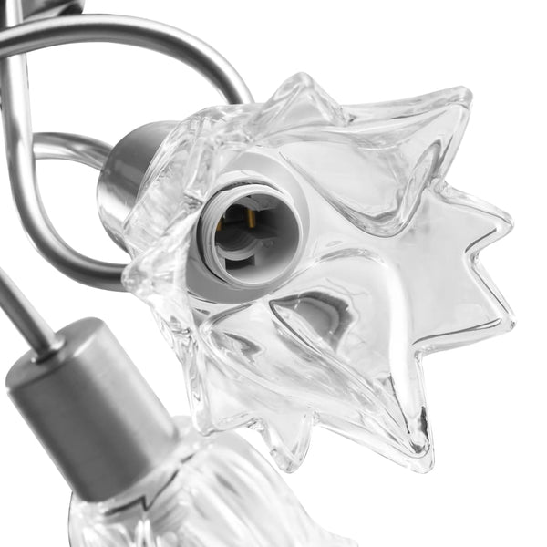 vidaXL Ceiling Light Glass Lampshades for 3 E14 Bulbs