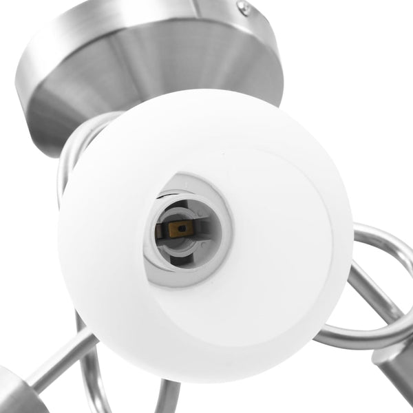 vidaXL Ceiling Lamp with Ceramic Shades for 3 E14 Bulbs