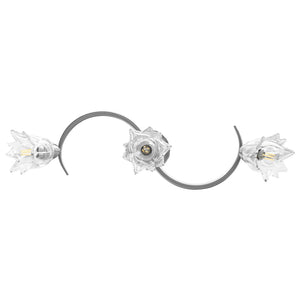 vidaXL Ceiling Lamp with Glass Shades for 3 E14 Light Bulbs
