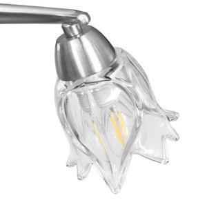 vidaXL Ceiling Lamp with Glass Shades for 3 E14 Light Bulbs