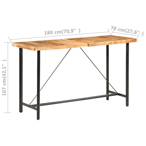 vidaXL 9-piece Bar Set Solid Acacia Wood and Reclaimed Wood